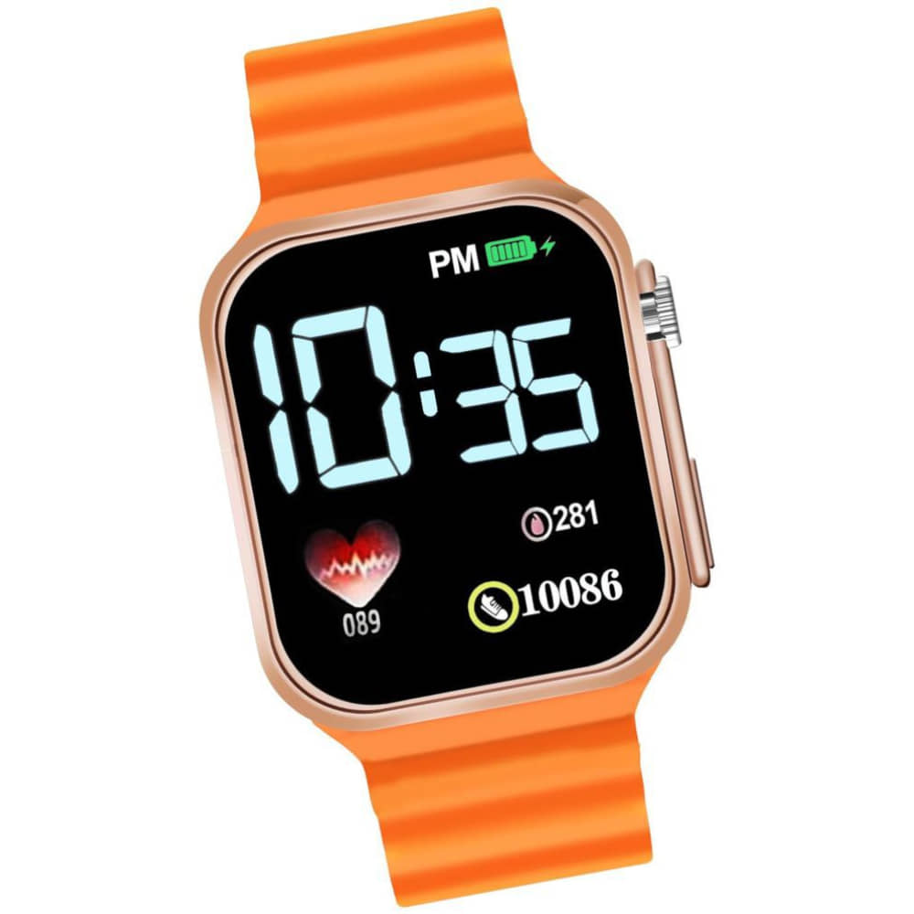 DECLASSE Orange PU Digital Men's Watch
