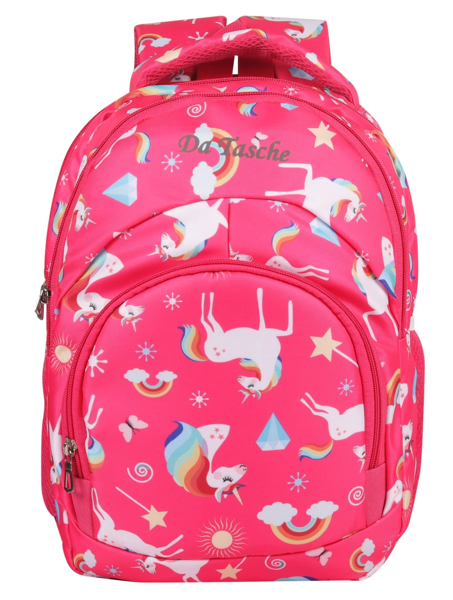     			Da Tasche Pink Polyester Backpack For Kids