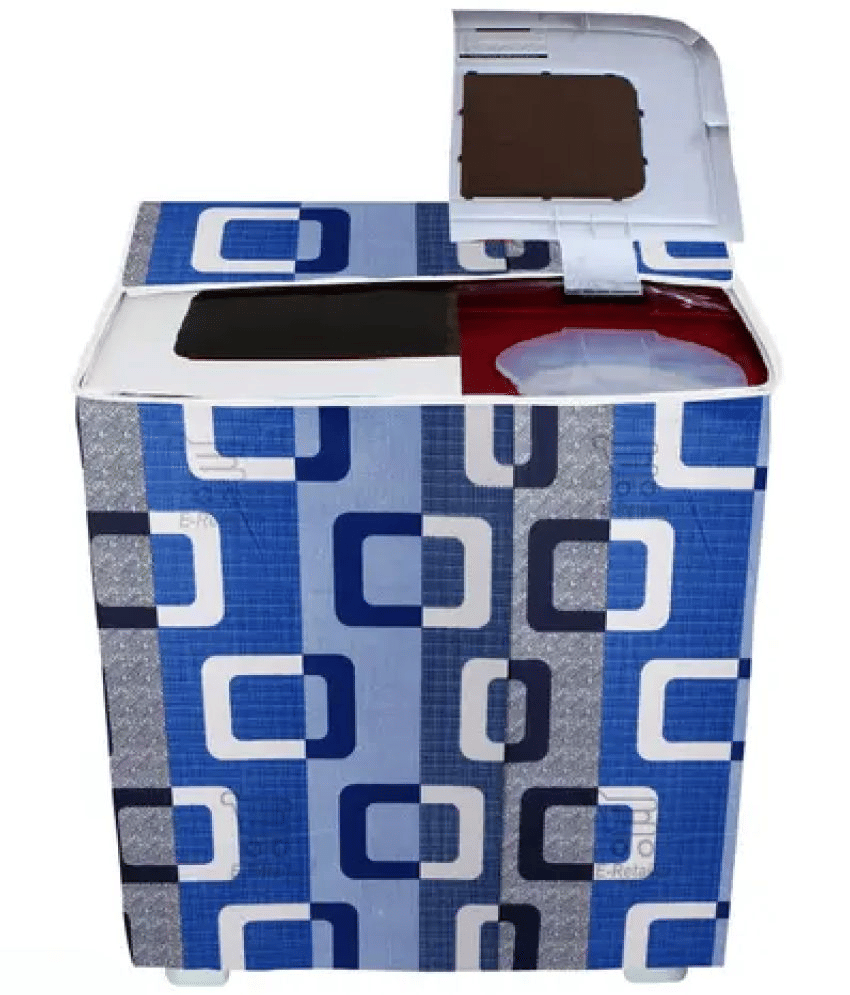 ENTICE Semi-Automatic Washing Machine Cover Compatiable For 8 kg - Blue