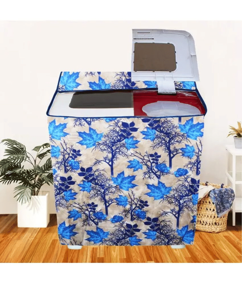 ENTICE Semi-Automatic Washing Machine Cover Compatiable For 8 kg - Gray