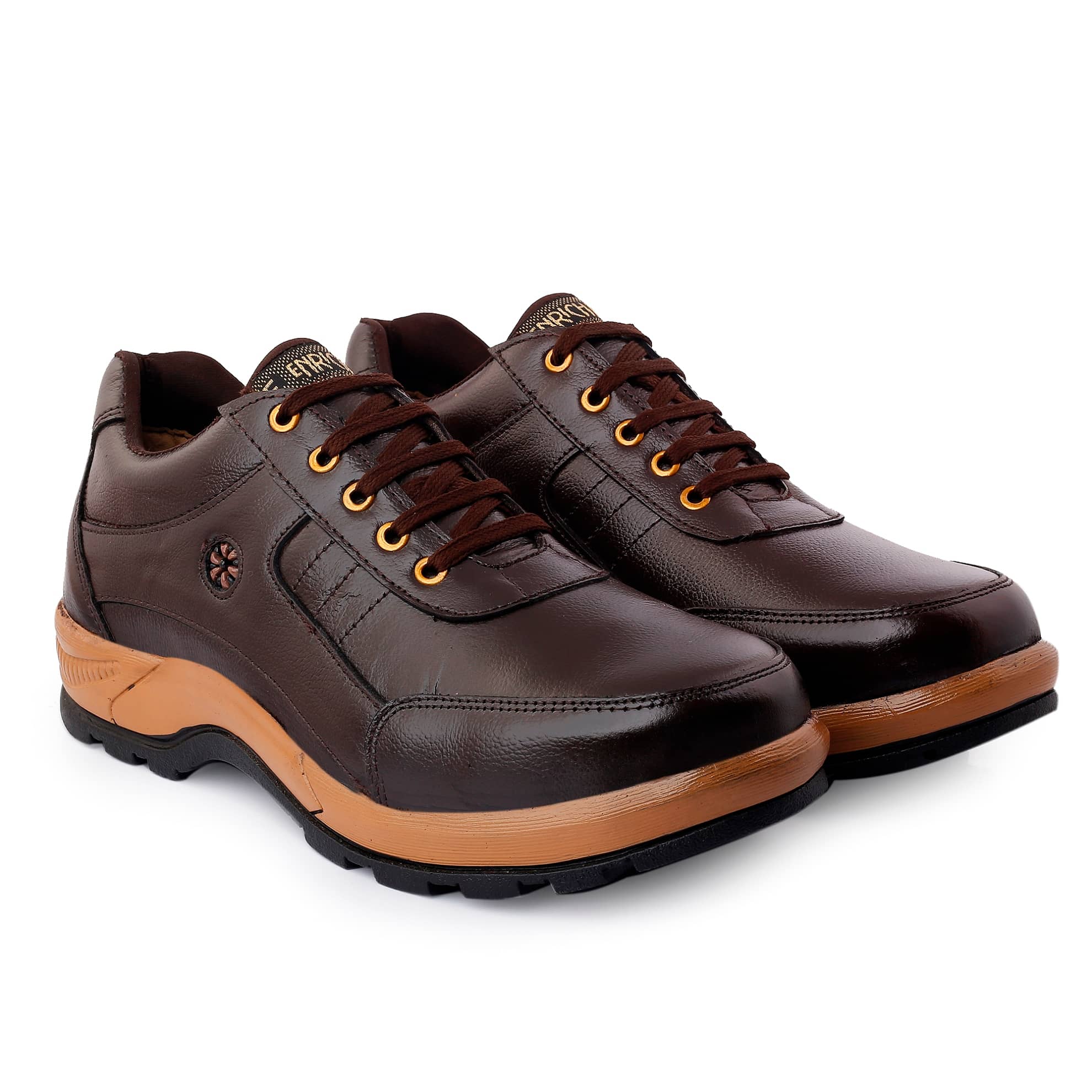 Enrich Field Mid Ankle Brown Safety Shoes
