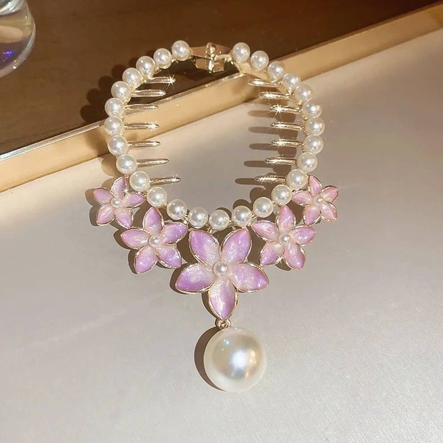FASHION FRILL Purple Hair Clip ( Pack of 1 ) - Jewellery Sets | Buy online on ZillyBuy
