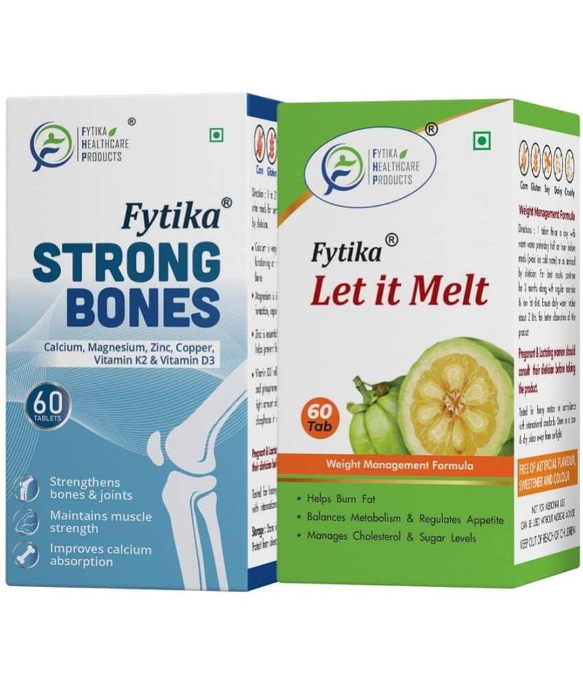 Fytika Strong Bones + Let it Melt, Combo - 2x60 Tabs (Pack of 2) Fytika Strong Bones + Let it Melt, Combo - 2x60 Tabs (Pack of 2)
