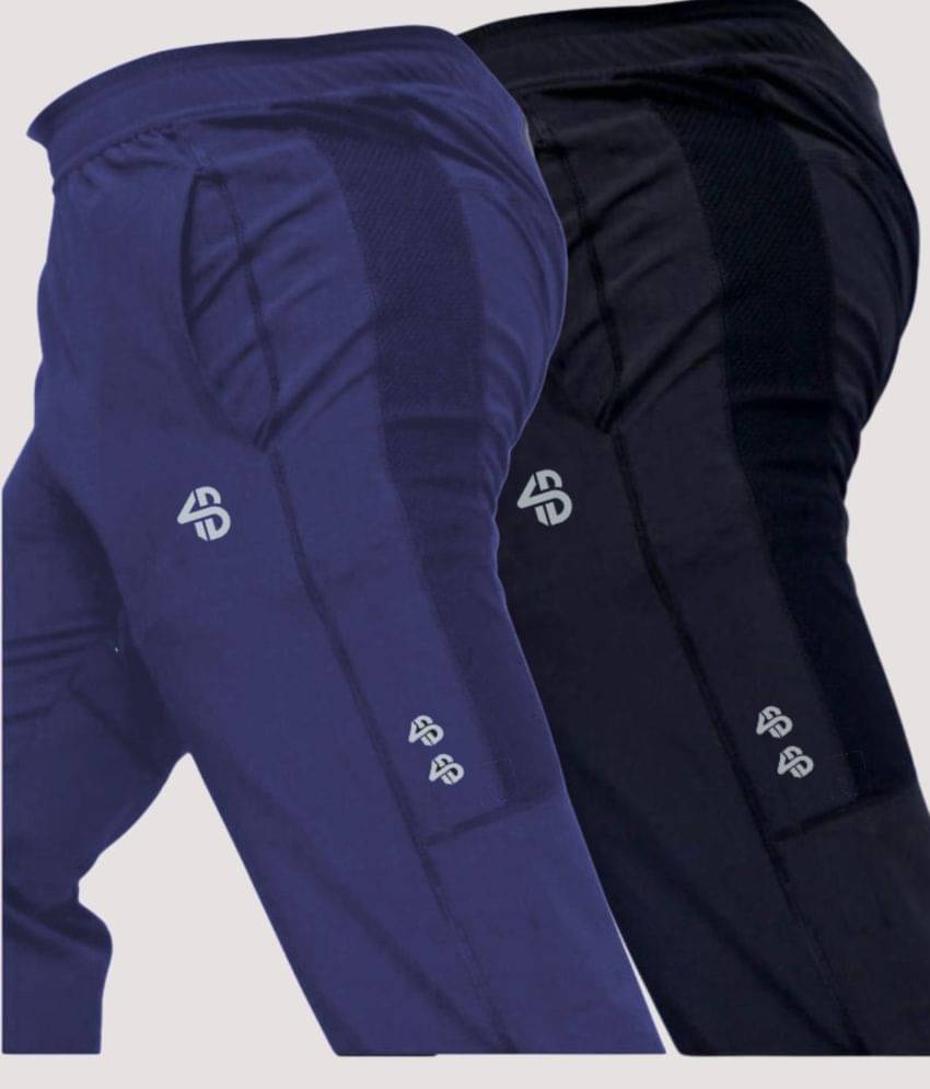 Forbro Navy Blue Polyester Men's Sports Trackpants ( Pack of 2 )     			Forbro Navy Blue Polyester Men's Sports Trackpants ( Pack of 2 )