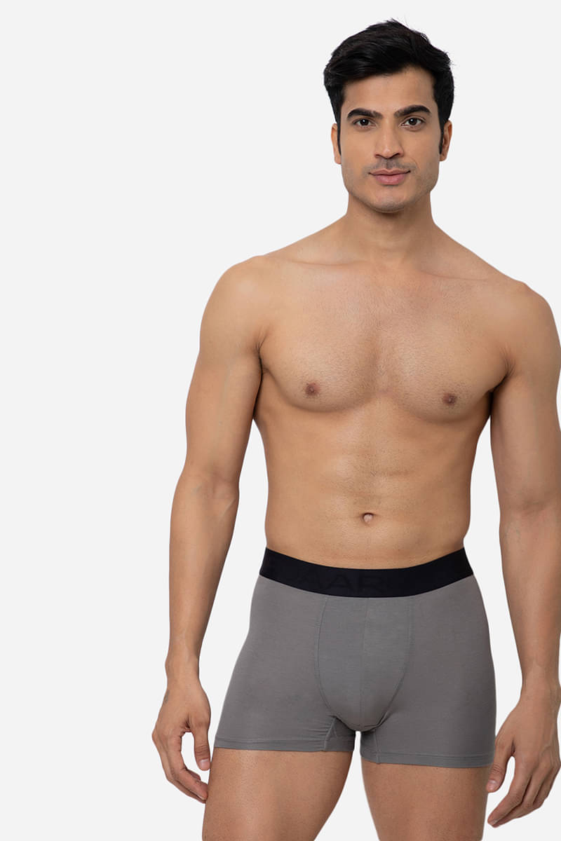 Fuaark Pack of 1 Modal Trunks For Men's ( Grey ) Fuaark Pack of 1 Modal Trunks For Men's ( Grey )