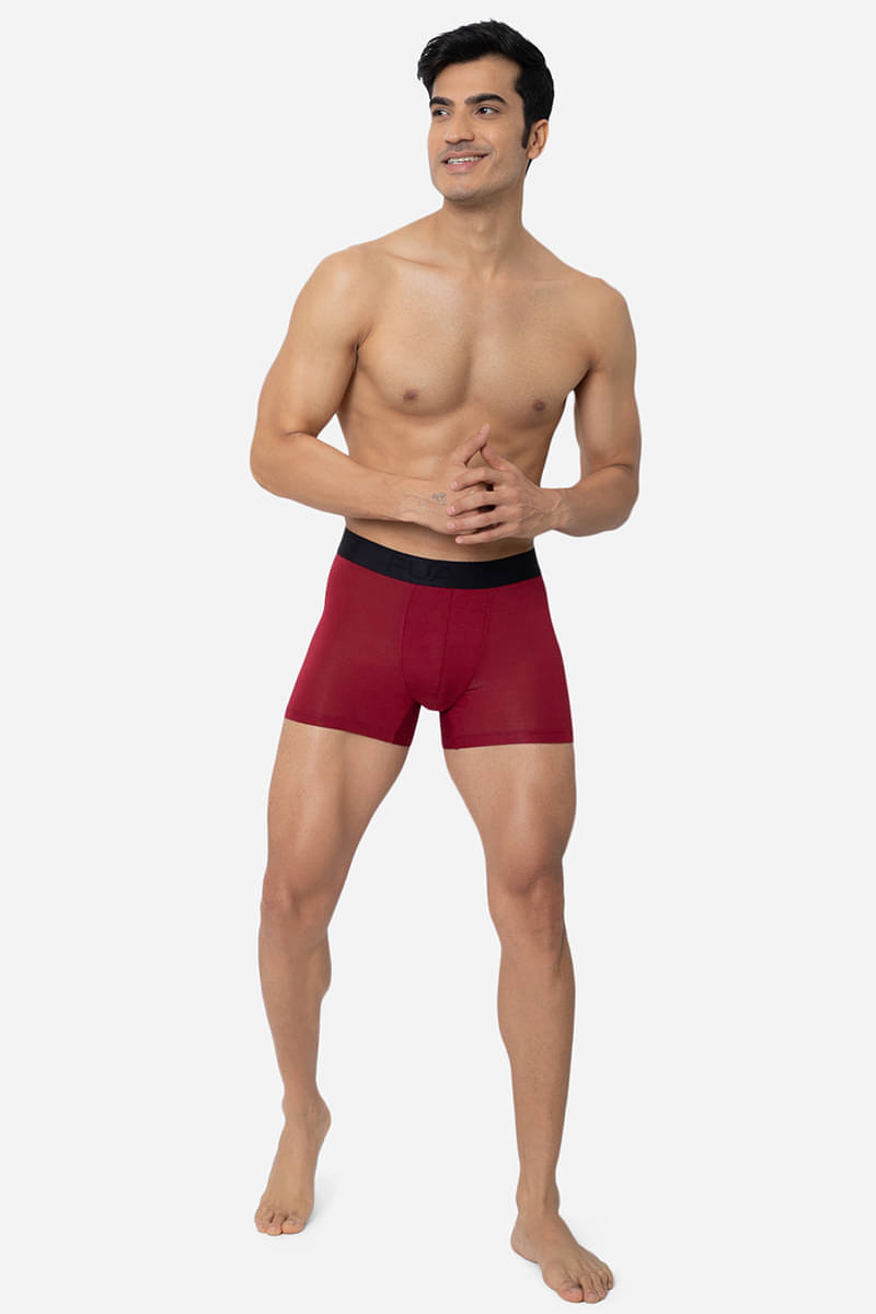     			Fuaark Pack of 1 Modal Trunks For Men's ( Maroon )