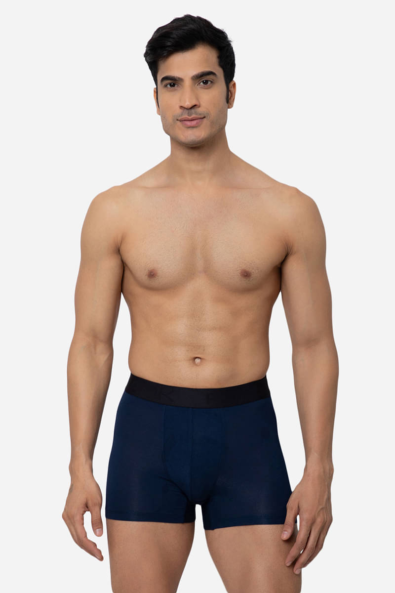 Fuaark Pack of 1 Modal Trunks For Men's ( Navy Blue )     			Fuaark Pack of 1 Modal Trunks For Men's ( Navy Blue )