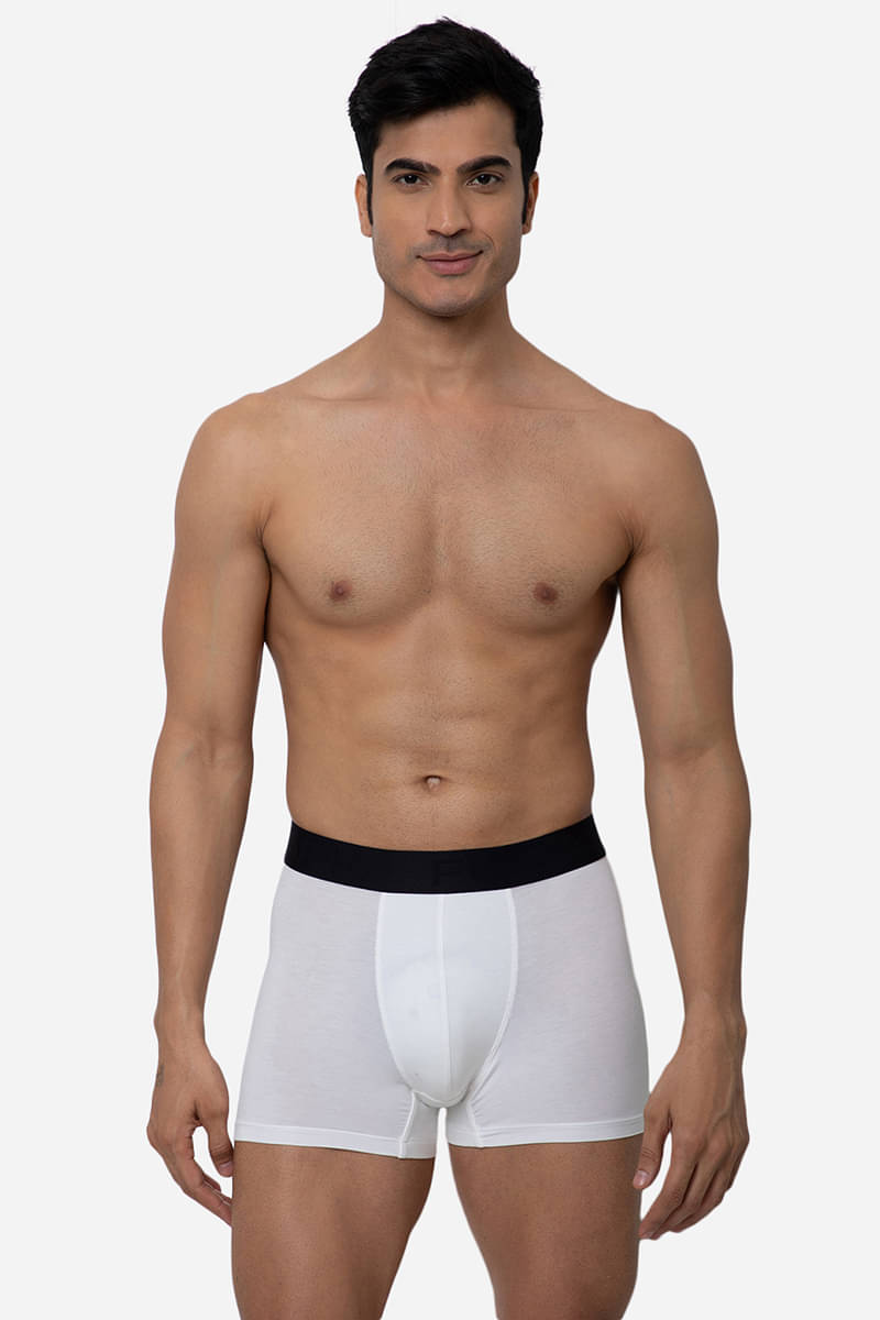     			Fuaark Pack of 1 Modal Trunks For Men's ( White )