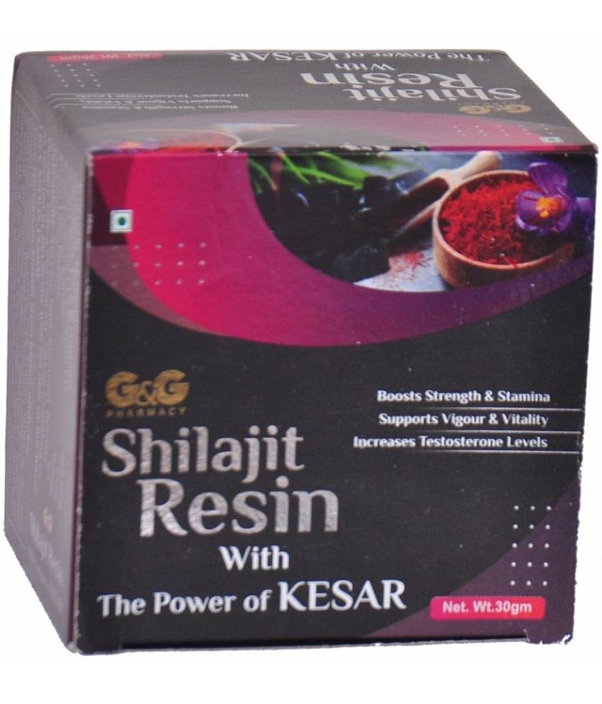 G&G Pharmacy Shilajit Resin With The Power Of Kesar 30Gm Pack Of 1 G&G Pharmacy Shilajit Resin With The Power Of Kesar 30Gm Pack Of 1