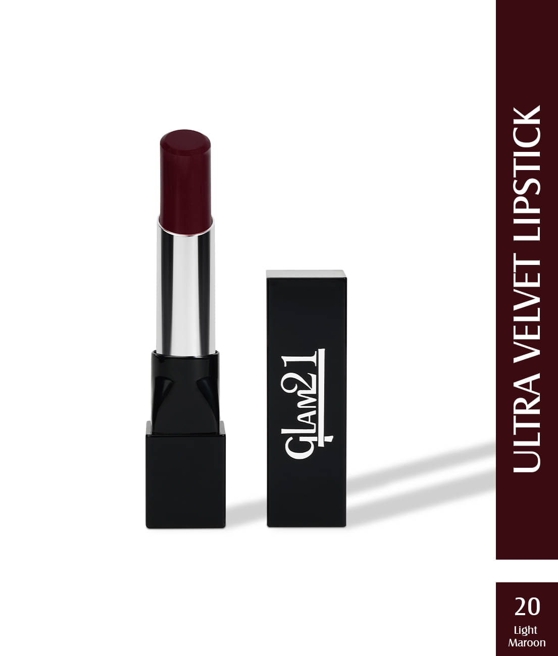     			Glam21 Long-lasting Ultra Velvet Lipstick With Creamy matte finish2.5gm Light Maroon-20