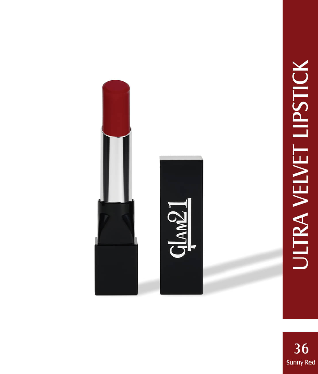     			Glam21 Long-lasting Ultra Velvet Lipstick With Creamy matte finish2.5gm Sunny Red-36