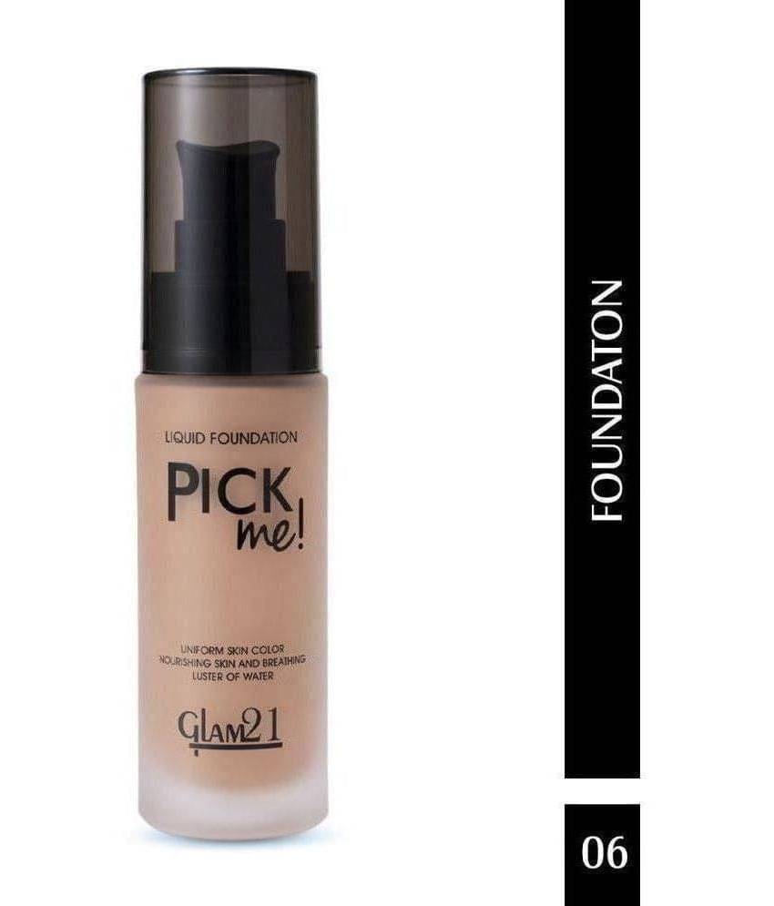     			Glam21, Pick Me! Matte Foundation For Non-Sticky , Increase Skin Breathability , F6514, Shade-06