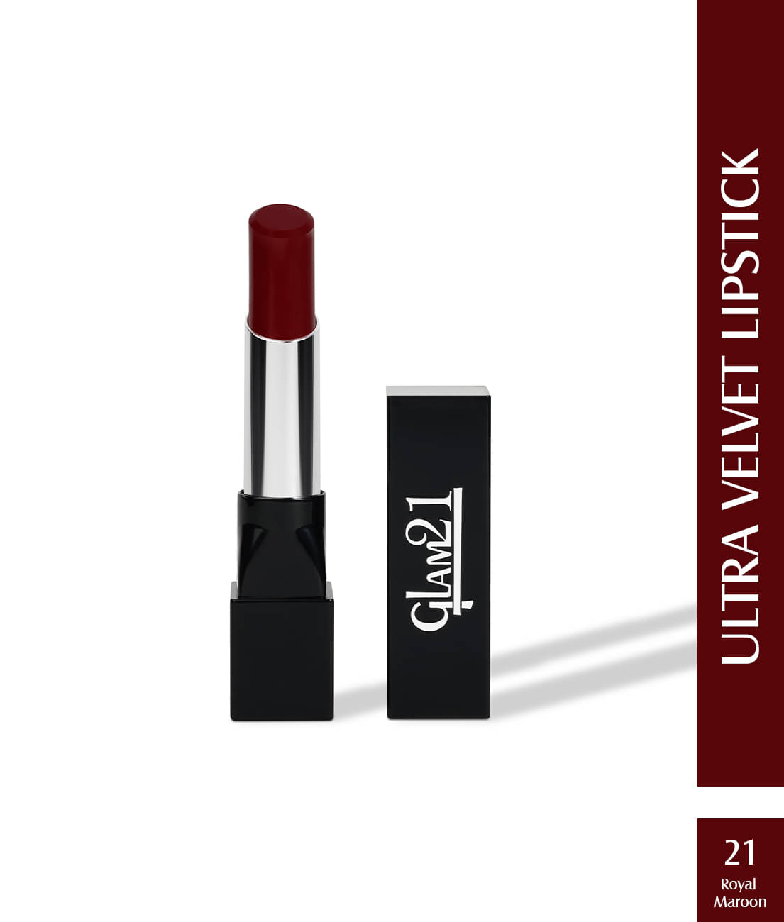     			Glam21 Long-lasting Ultra Velvet Lipstick With Creamy matte finish2.5gm Royal Maroon-21