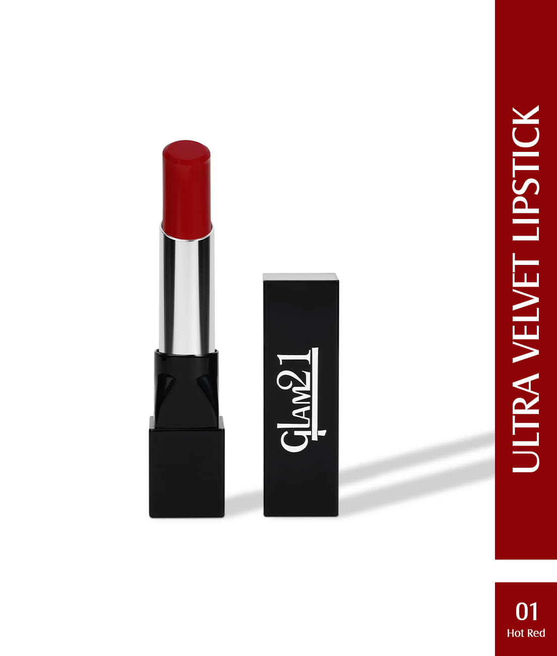     			Glam21 Long-lasting Ultra Velvet Lipstick With Creamy matte finish2.5gm Hot Red-01