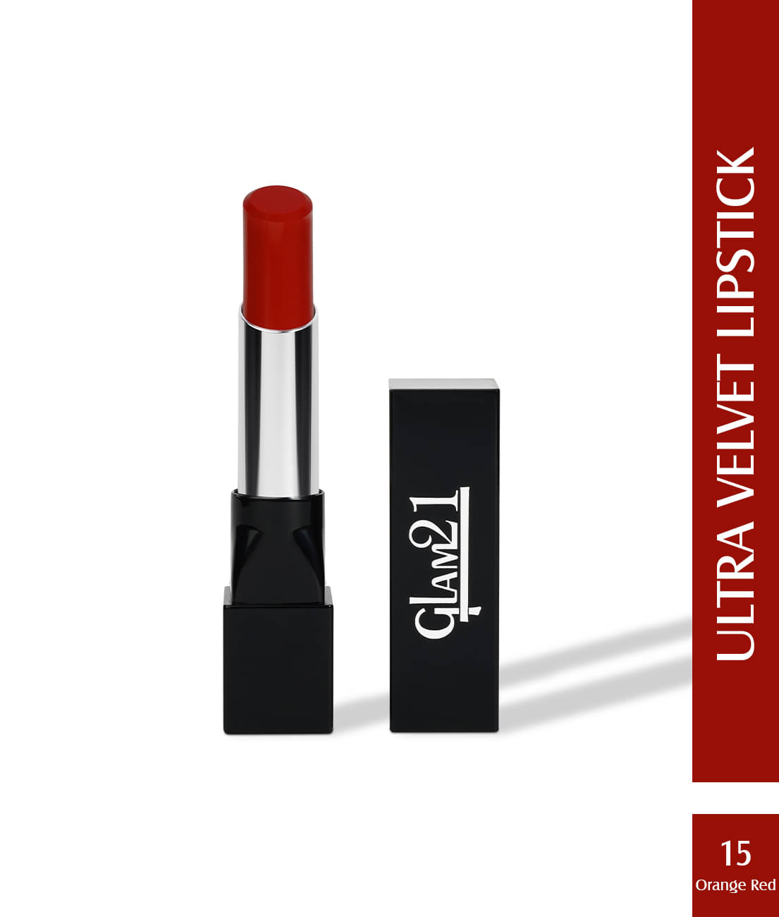     			Glam21 Long-lasting Ultra Velvet Lipstick With Creamy matte finish2.5gm Orange Red-15