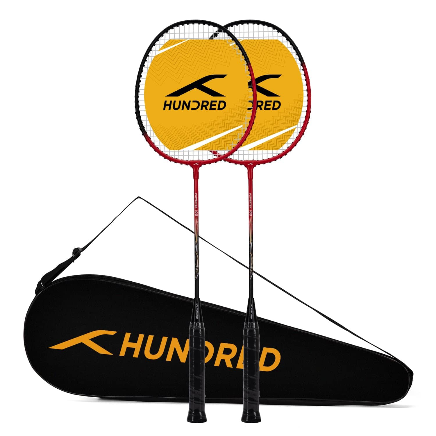 HUNDRED Multicolor Badminton Racquet ( Pack of 2 ) - Sports and Fitness Equipment | Buy online on ZillyBuy