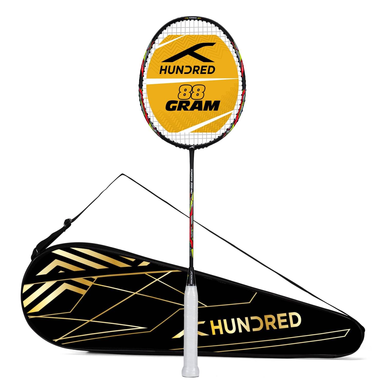     			HUNDRED Multicolor Badminton Racquet ( Pack of 1 )