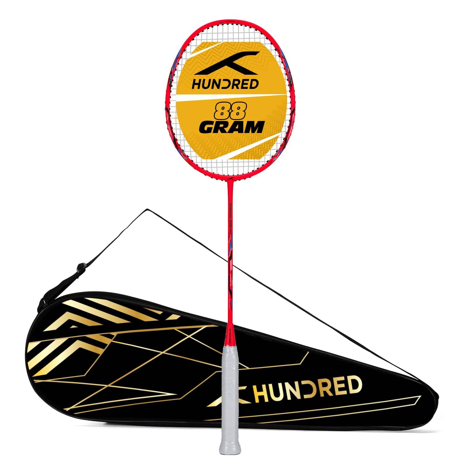     			HUNDRED Multicolor Badminton Racquet ( Pack of 1 )