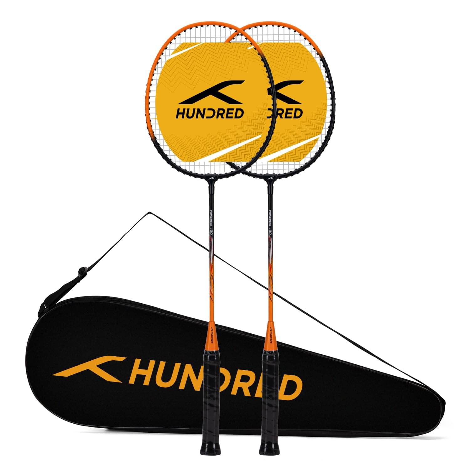     			HUNDRED Multicolor Badminton Racquet ( Pack of 2 )