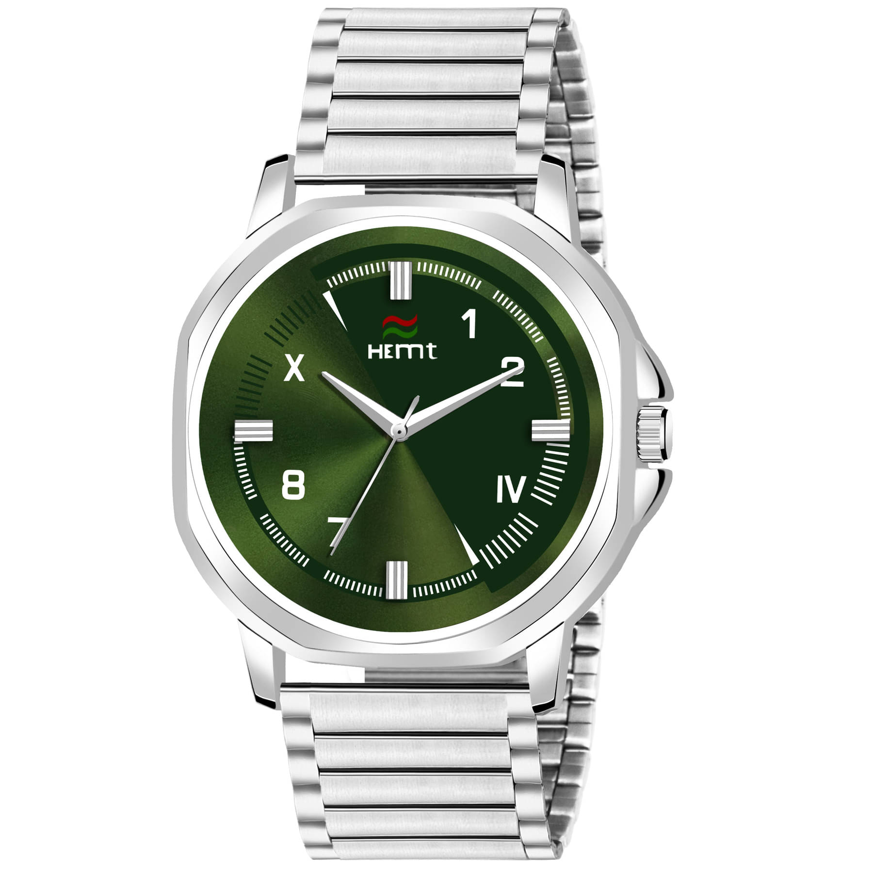     			Hemt Silver Metal Analog Men's Watch