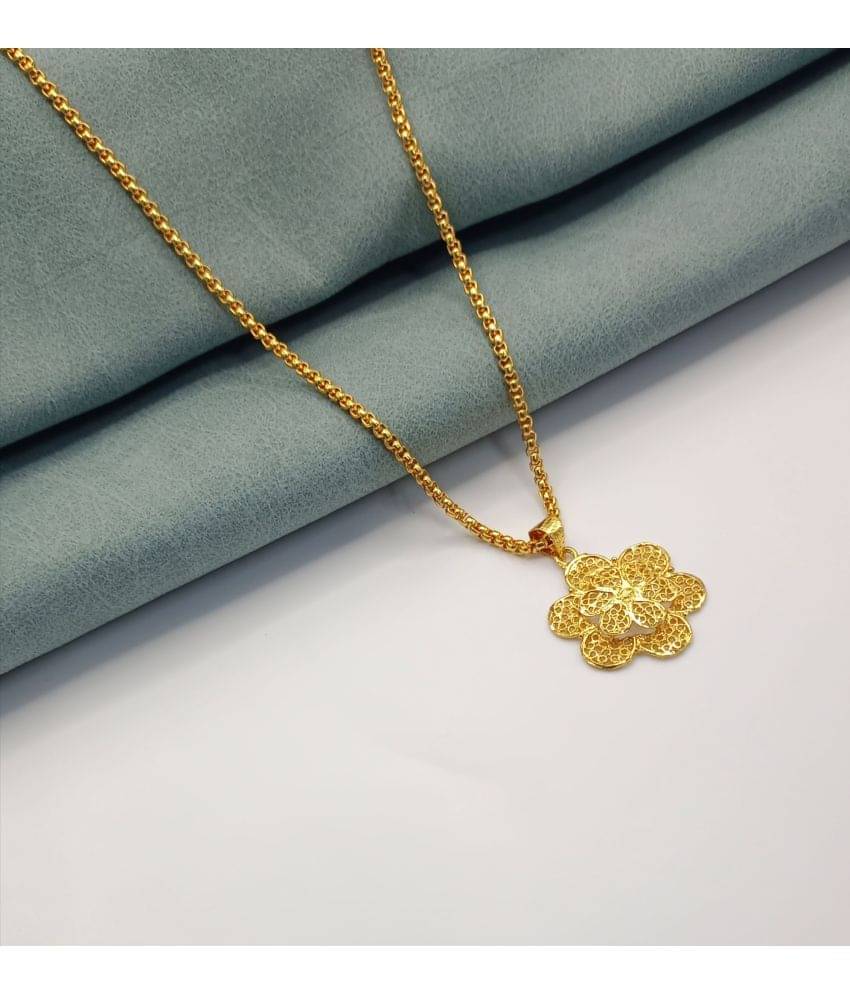 KRIMO Golden Pendant set ( Pack of 1 )     			KRIMO Golden Pendant set ( Pack of 1 )