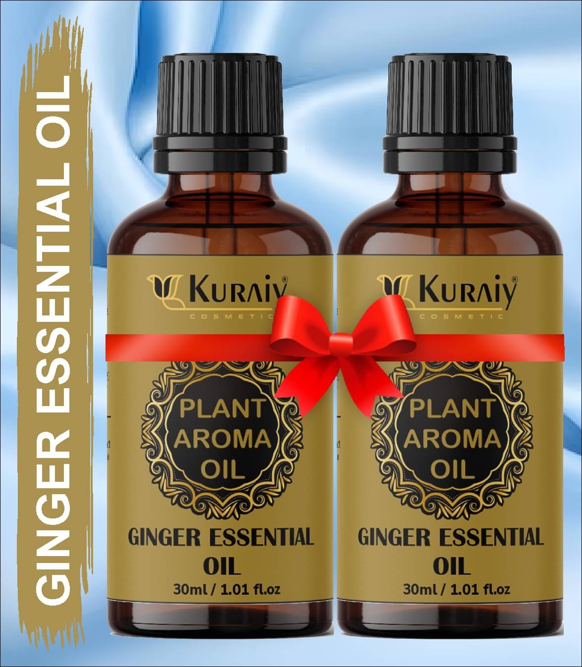     			KURAIY Pure Ginger Essential Oil 30ml,Weight Loss Oil Pack of 2