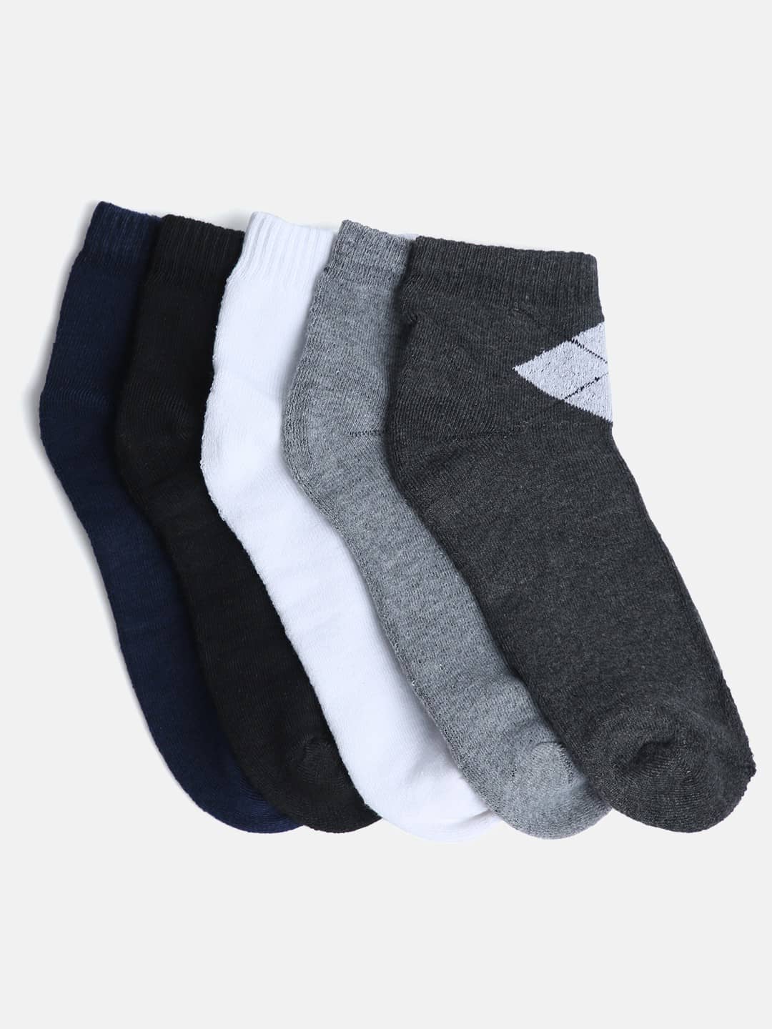 Kolor Fusion Cotton Blend Men's Printed Multicolor Mid Length Socks ( Pack of 5 ) - Socks | Buy online on ZillyBuy