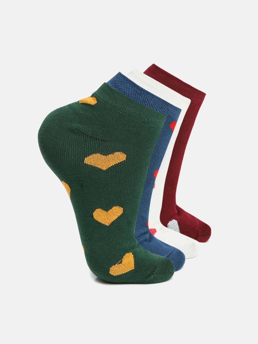 Kolor Fusion Cotton Blend Men's Printed Multicolor Ankle Length Socks ( Pack of 4 ) - Socks | Buy online on ZillyBuy