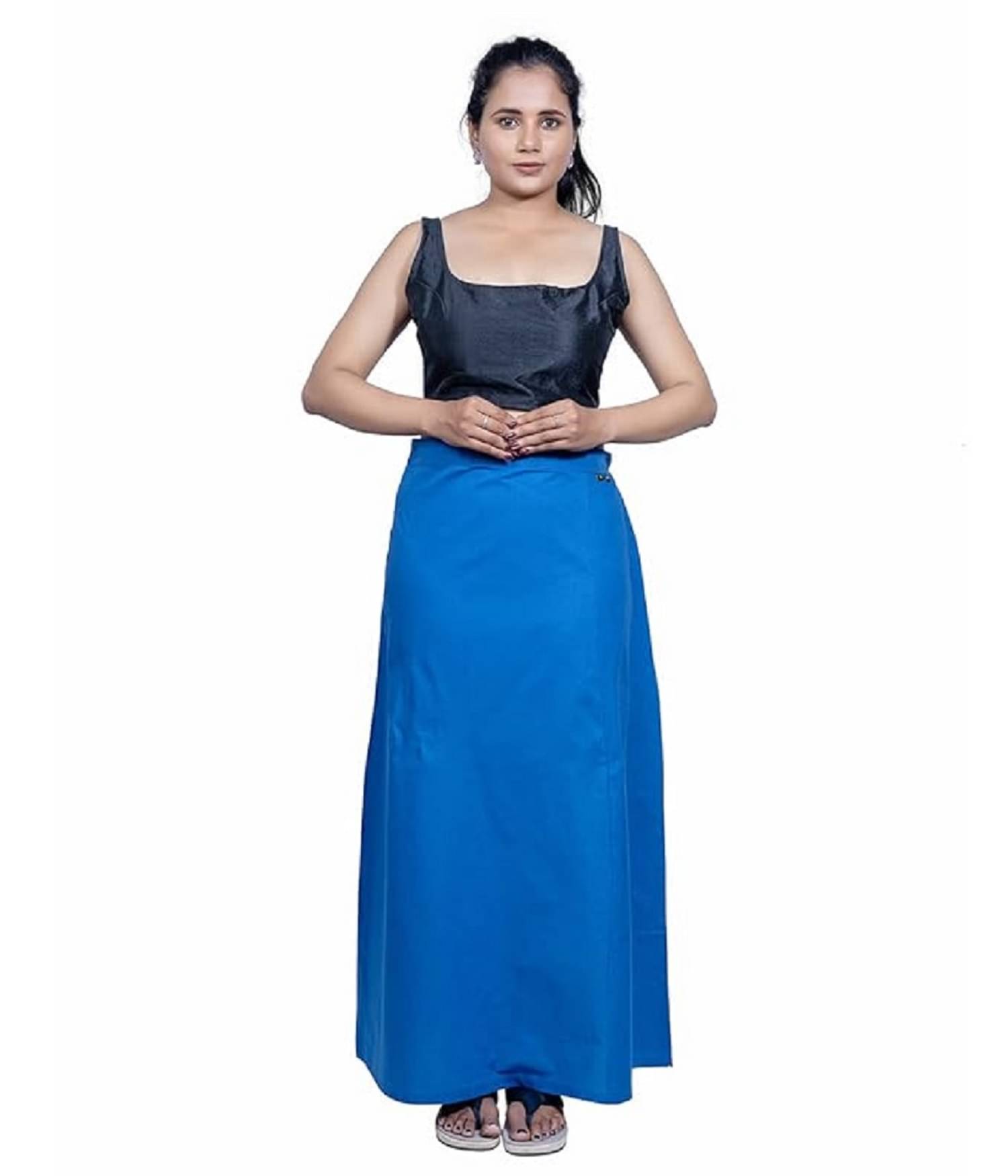 LITTLE PANDA Blue Cotton Petticoat - Single     			LITTLE PANDA Blue Cotton Petticoat - Single