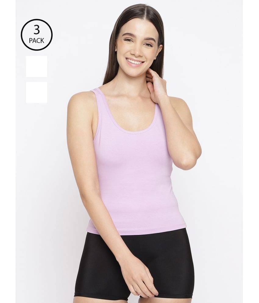     			La Intimo Cotton Blended Spaghettis - Multi Color Pack of 3