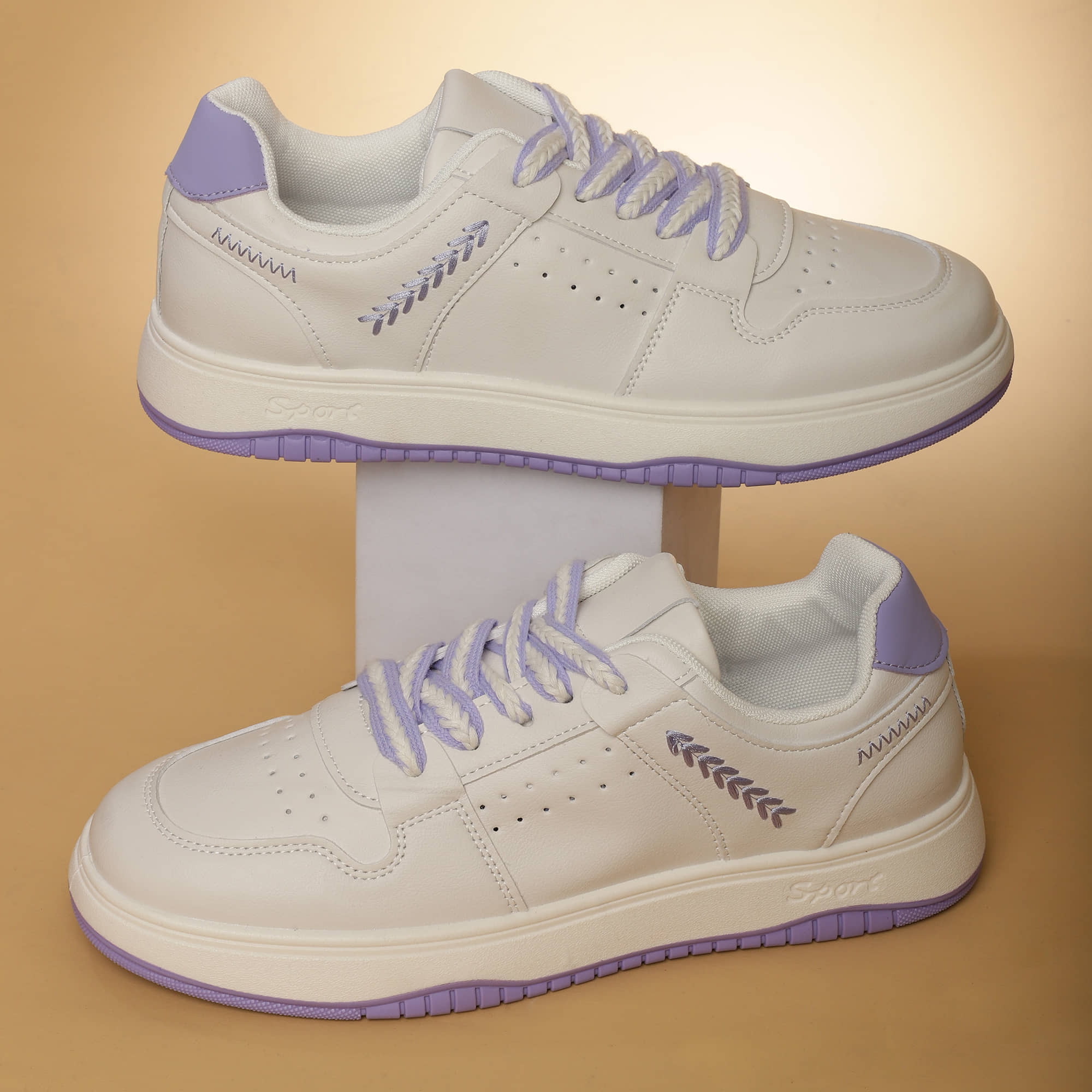 OZZOH White,Purple Women's Sneakers - Casual Shoes | Buy online on ZillyBuy