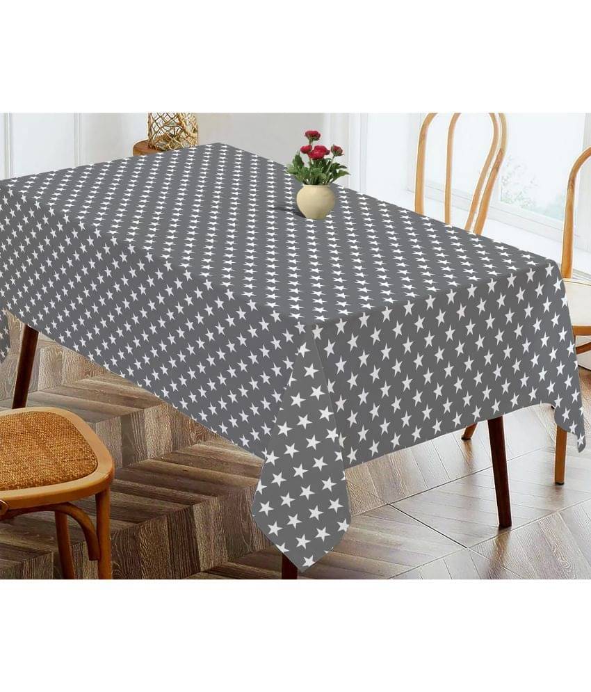 Oasis Hometex Printed Cotton 4 Seater Rectangle Table Cover ( 152 x 138 ) cm Pack of 1 Dark Grey Oasis Hometex Printed Cotton 4 Seater Rectangle Table Cover ( 152 x 138 ) cm Pack of 1 Dark Grey