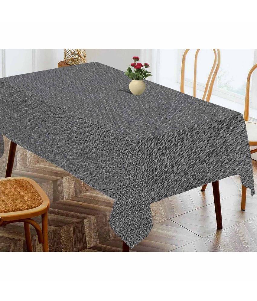 Oasis Hometex Printed Cotton 4 Seater Rectangle Table Cover ( 152 x 138 ) cm Pack of 1 Black Oasis Hometex Printed Cotton 4 Seater Rectangle Table Cover ( 152 x 138 ) cm Pack of 1 Black