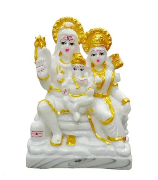     			PAYSTORE Resin Shiv Family Idol ( 15 cm )