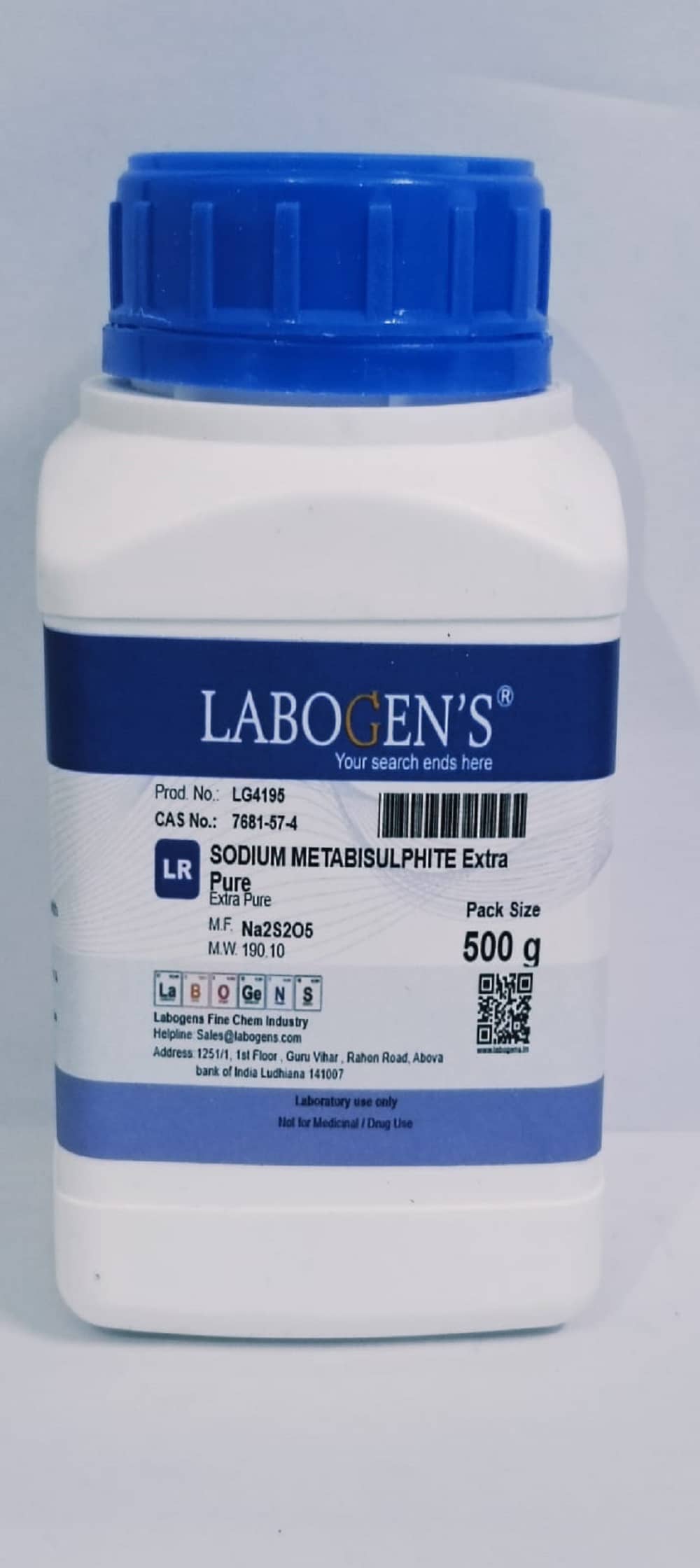 SODIUM METABISULPHITE (CAS NO.7681-57-4) 500 GM