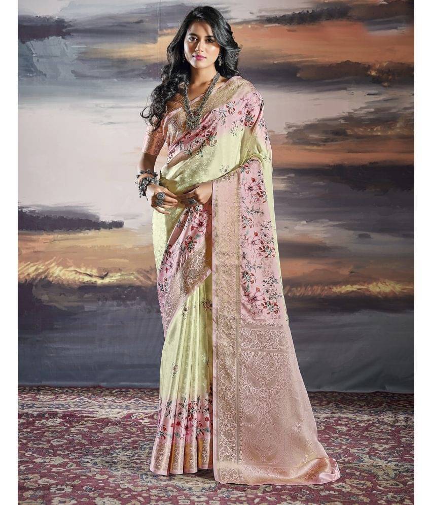 Satrani Art Silk Woven Saree With Unstitched Blouse Piece ( Mint Green ) Satrani Art Silk Woven Saree With Unstitched Blouse Piece ( Mint Green )