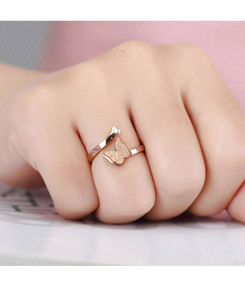 Thrillz Rose Gold Rings ( Pack of 1 ) Thrillz Rose Gold Rings ( Pack of 1 )