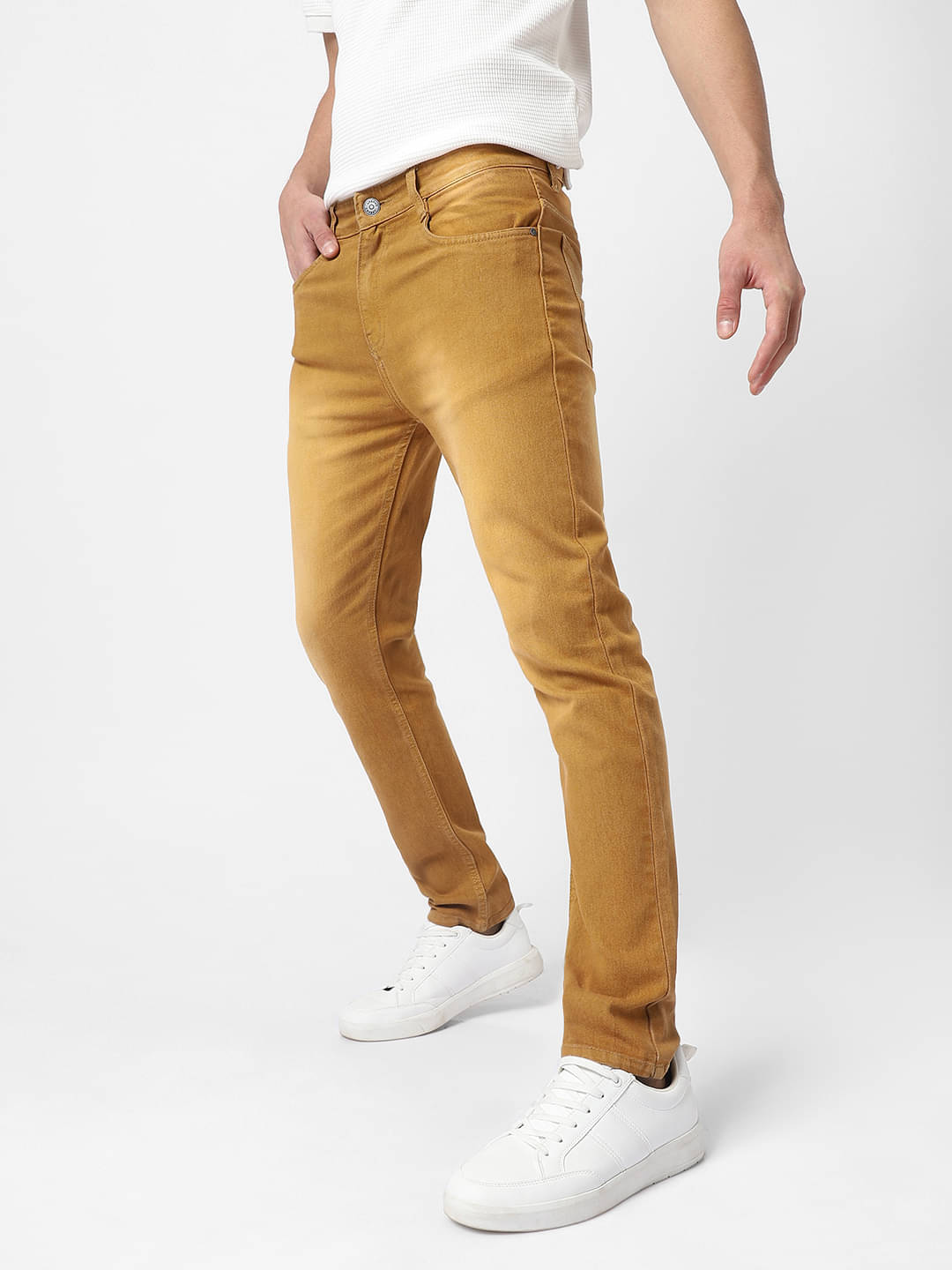 Urbano Fashion Slim Fit Washed Men's Jeans - Brown ( Pack of 1 ) Urbano Fashion Slim Fit Washed Men's Jeans - Brown ( Pack of 1 )