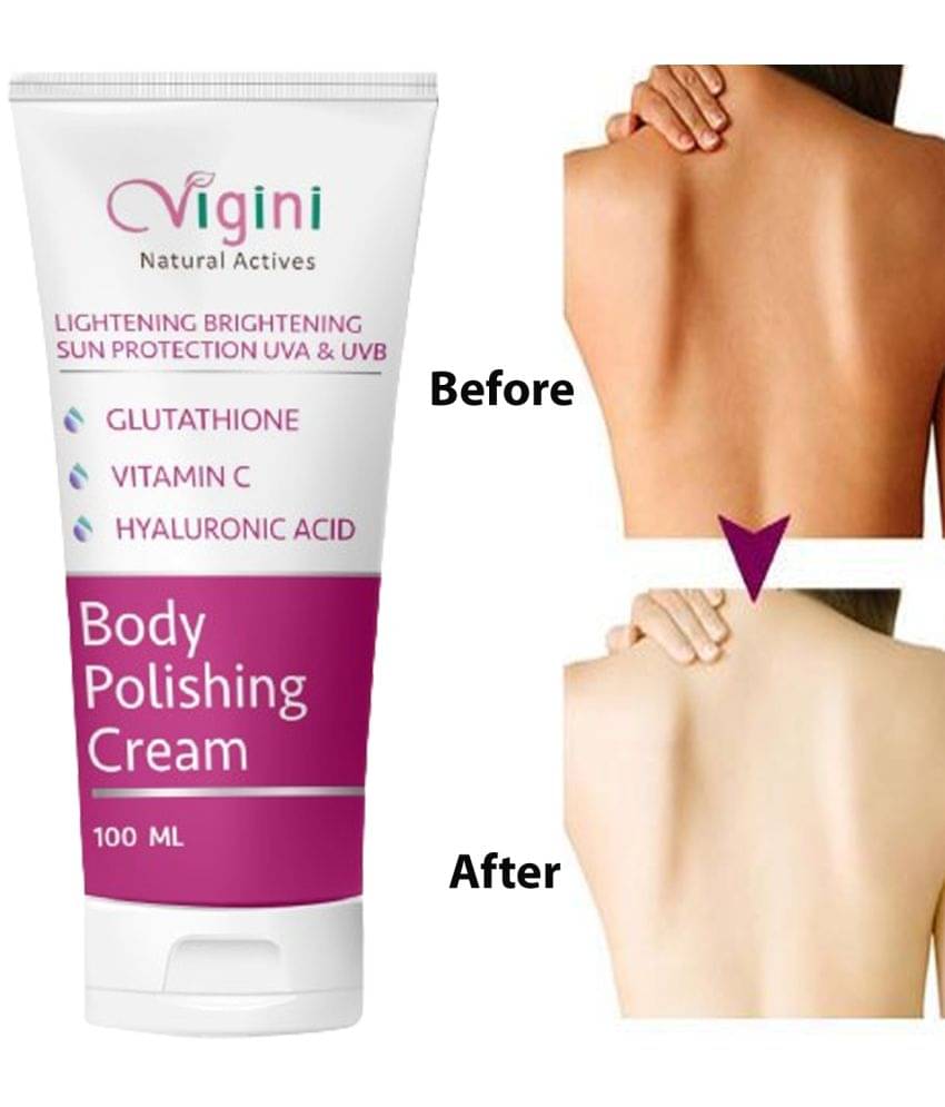 Vigini Skin Whitening Body Polishing Lightening Sunscreen Cream Kozi@care Glow D Tan Goree Day & Night Under Arms Face Serum SPF 30 Cream 100 gm Vigini Skin Whitening Body Polishing Lightening Sunscreen Cream Kozi@care Glow D Tan Goree Day & Night Under Arms Face Serum SPF 30 Cream 100 gm