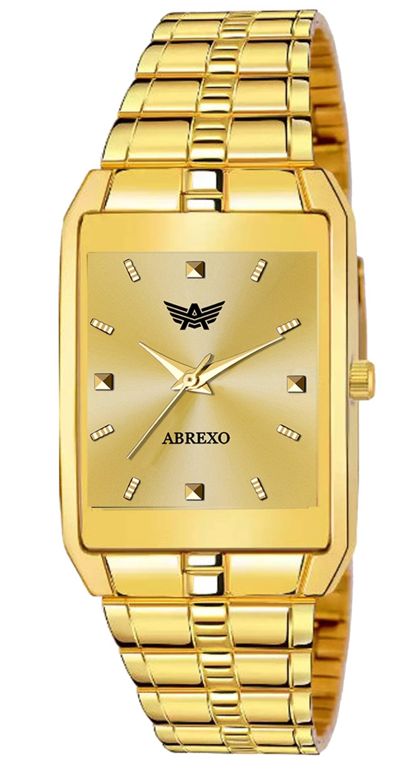     			Abrexo Gold Stainless Steel Analog Men's Watch
