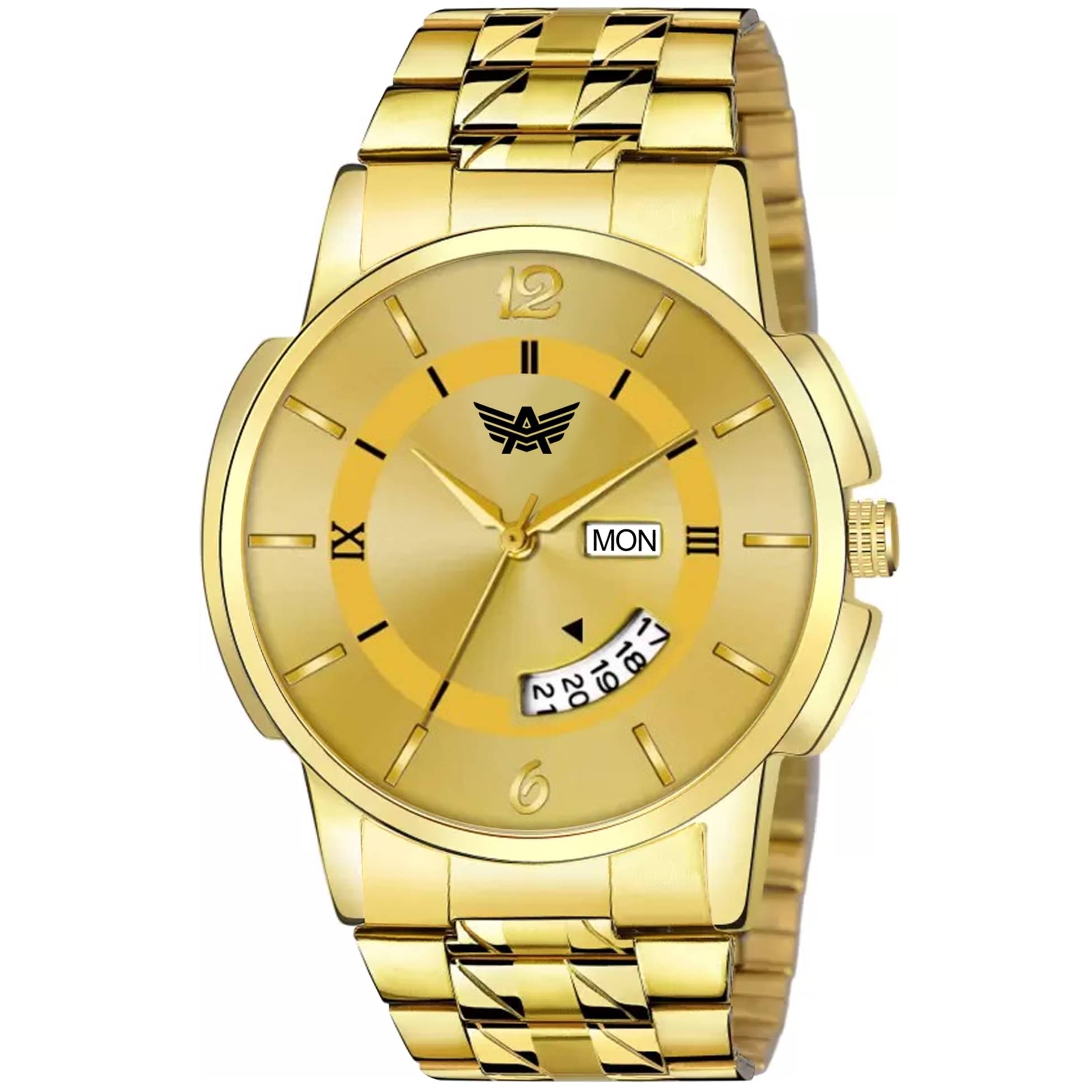     			Abrexo Gold Stainless Steel Analog Men's Watch