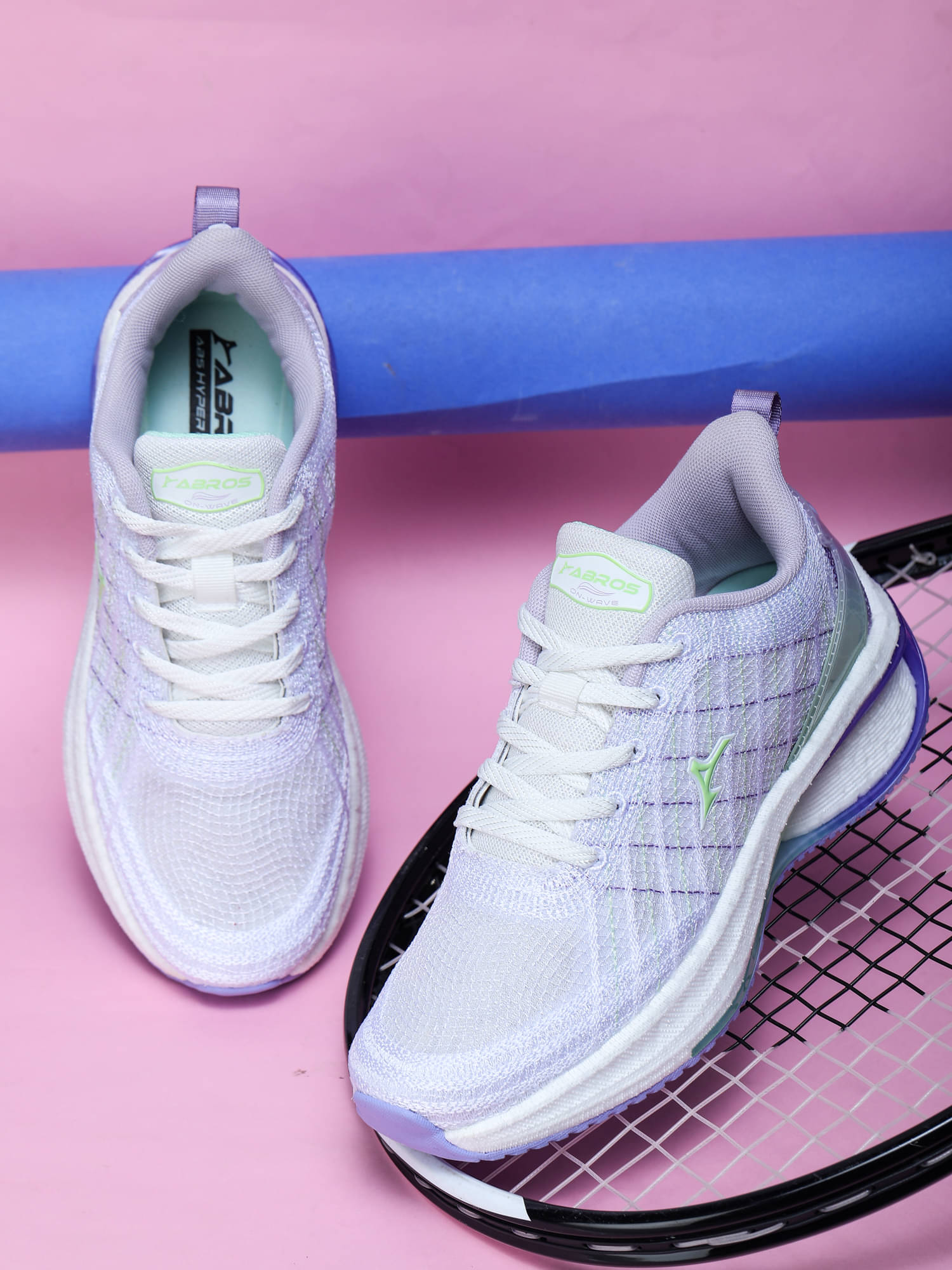     			Abros - White Women's Running Shoes