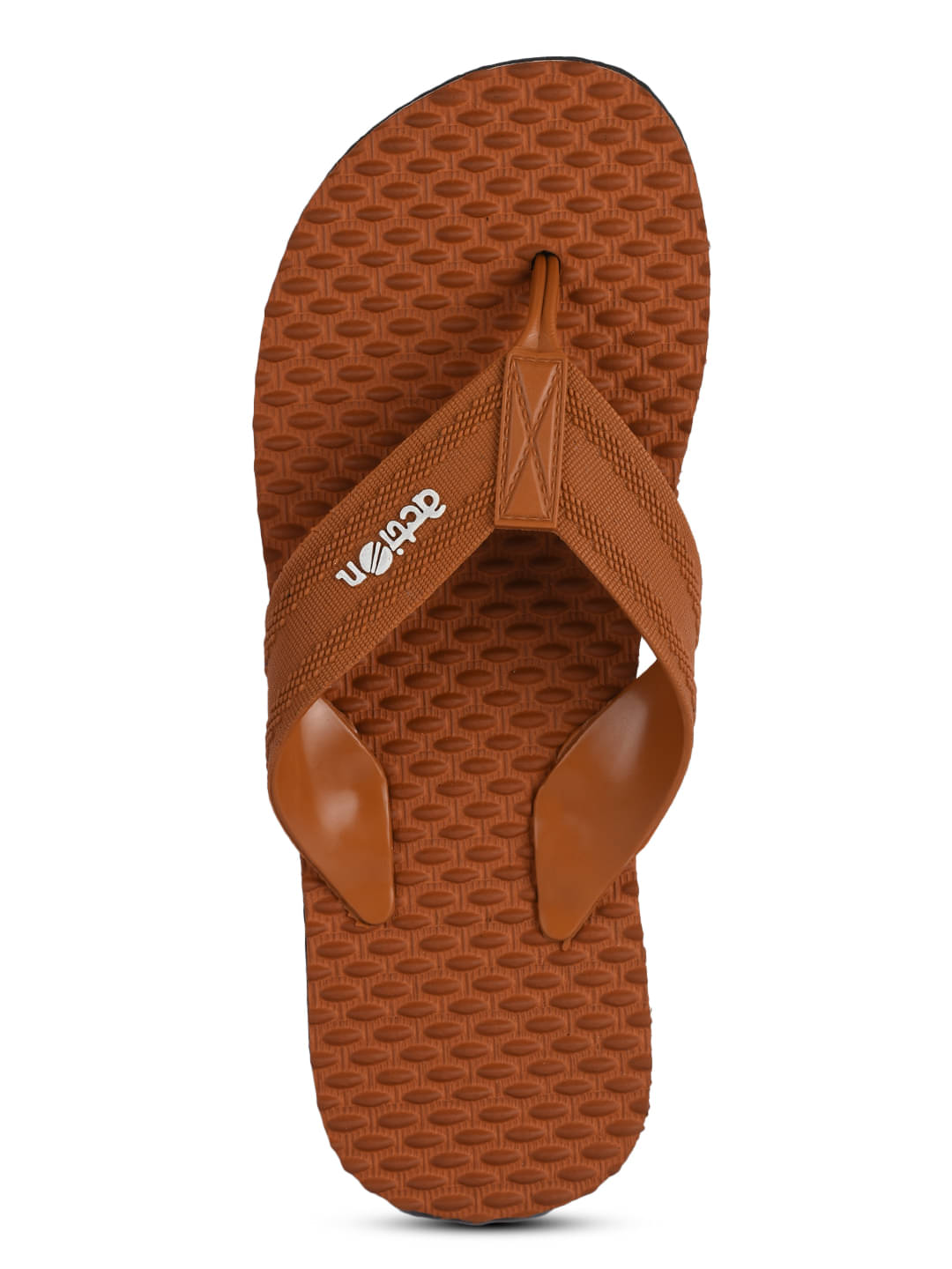     			Action Tan Men's Thong Flip Flop