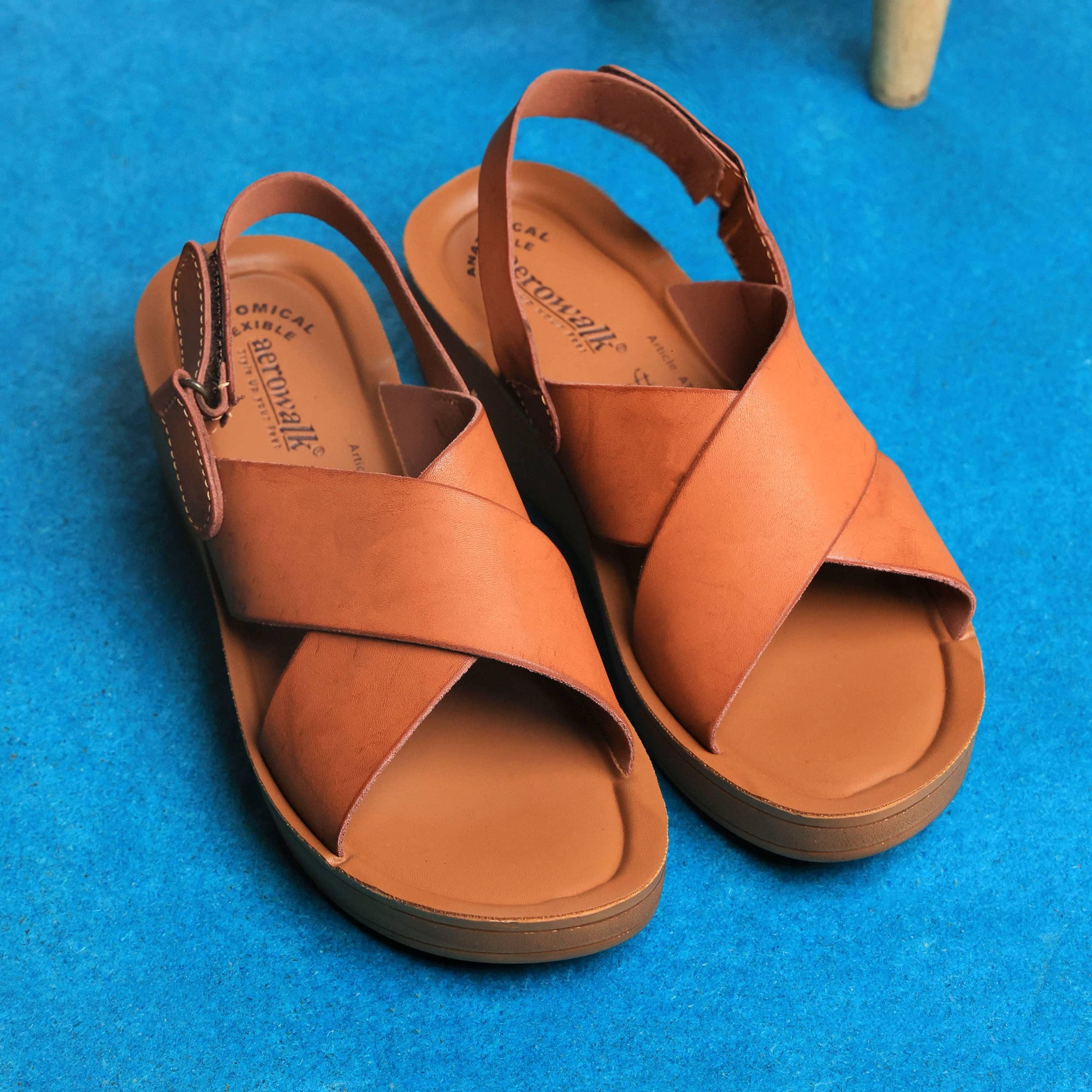 Aerowalk Tan Women's Sandal Heels - Heels | Buy online on ZillyBuy