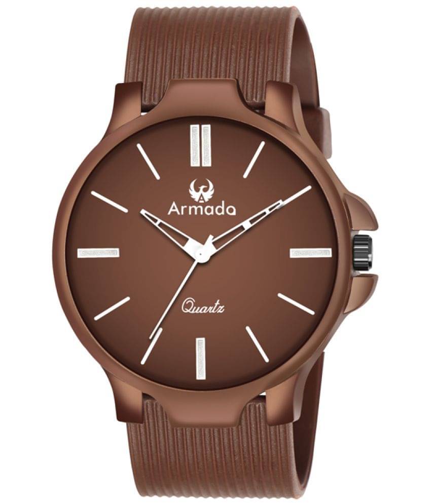     			Armado Brown Silicon Analog Men's Watch