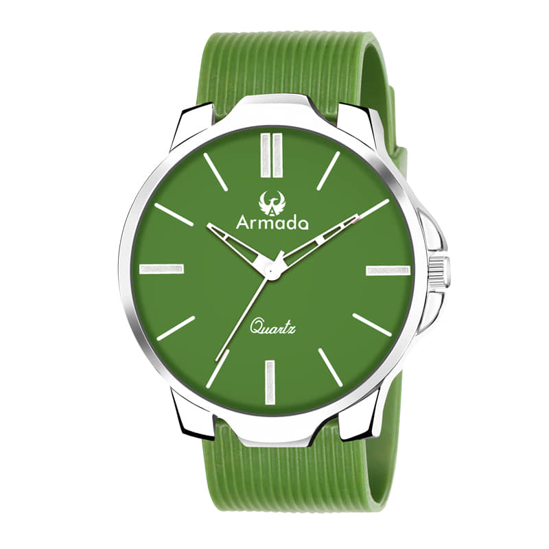 Armado Light Grey Silicon Analog Men's Watch