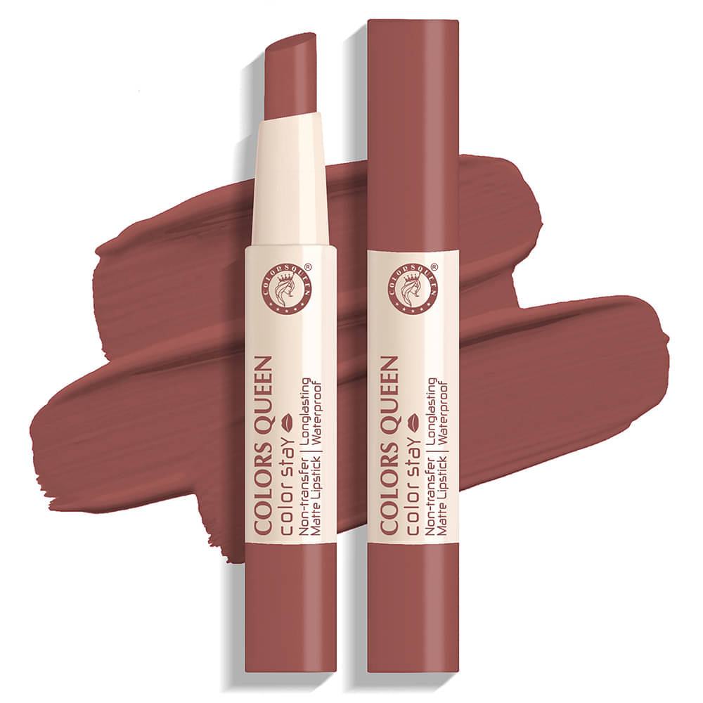     			Colors Queen Color It All Non Transfer Matte Lip Crayon - Nudit (Shade - 17)