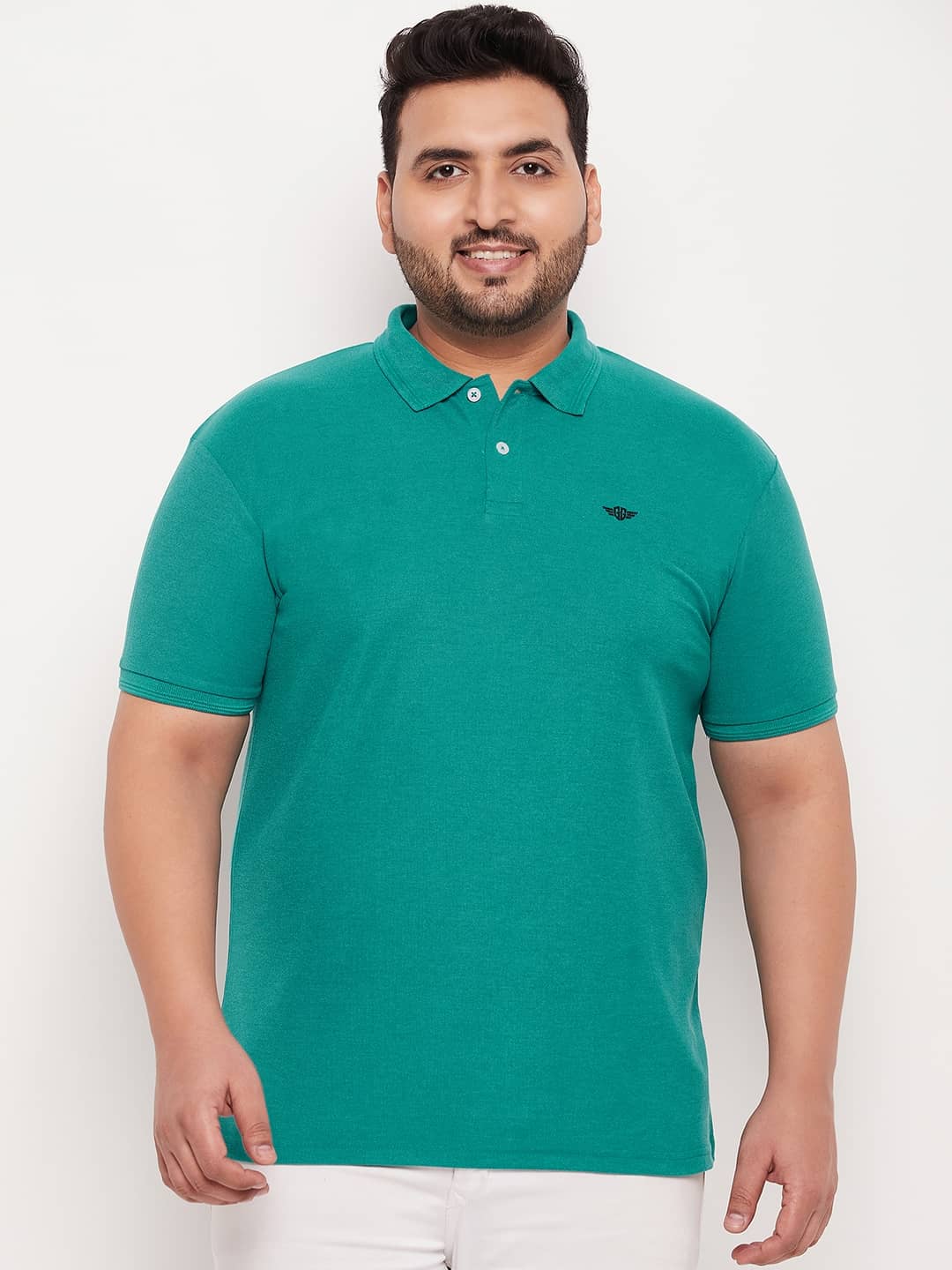 GET GOLF Pack of 1 Cotton Blend Regular Fit Solid Half Sleeves Men's Polo T Shirt ( Beige )