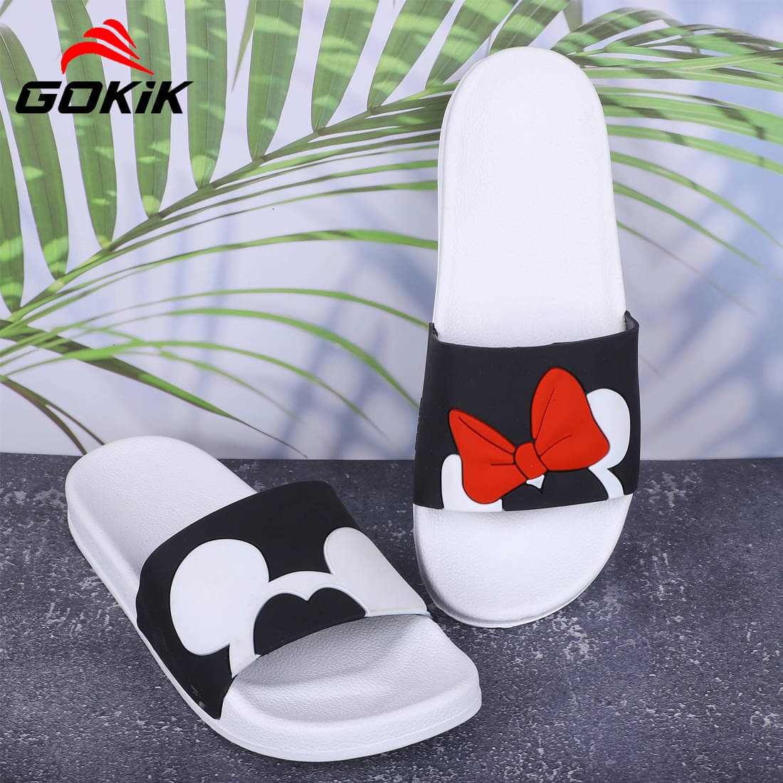     			Gokik White Women's Flats