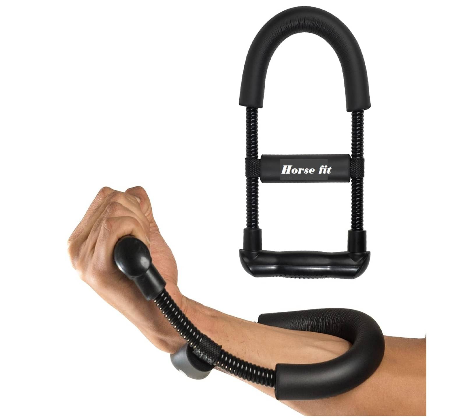     			HORSE FIT Wrist Exerciser  Forearm Strengthener Wrist Exercise Equipment Arm Strengthener Grip Strengthener Fitness Equipment Home Gym Equipment For Men & Gym Equipment For Women Grip Workout Forearm Wrist Grip, Black